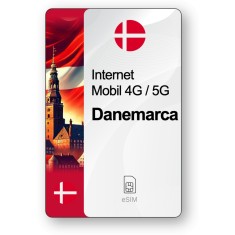 eSIM Internet Danemarca, valabil 7 zile, trafic 1 GB, Standard