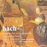 Disc vinil, LP. SONATA FOR VIOLA DA GAMBA AND HARPSICHORD-BACH-220259