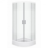 Cumpara ieftin XENIA90 Cabină de duș curbată XENIA, dimensiune 90x90x195 cm