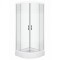 XENIA80 Cabină de duș curbată XENIA, dimensiuni 80x80x195 cm
