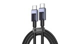 Cablu Ugreen L512 USB-C USB-C, Power Delivery, 5A, 1m, 480Mbps (gri stelar)