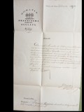 Scrisoare trimisa de prefectul de Suceava senatorului Iancu Prajescu 1871