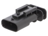 Conector Auto MCON 1.2 Tată 4 Pin Negru, TE Connectivity