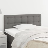 Cumpara ieftin Tăblie de pat, gri &icirc;nchis, 80x5x78/88 cm, textil
