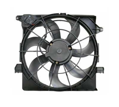 Ventilator radiator GMV, HYUNDAI I40, 2011- motor 1.7 CRDI, 470; 3 pini, cu pre-rezistor foto