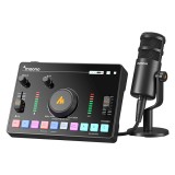 Set profesional Maono AMC2 Neo cu microfon PD100, all in one, portabil, pentru podcast si live streaming