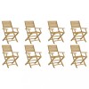 Scaune gradina pliante 8 buc 54,5x61,5x86,5cm lemn masiv acacia