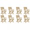Scaune gradina pliante 8 buc 54,5x61,5x86,5cm lemn masiv acacia