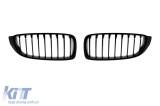 Grile de rinichi negre potrivite pentru BMW Seria 4 F32, F33, F36 2013-2021 cu fante unice Performance AutoTuning