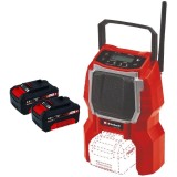 Einhell TC-RA 18 Li BT PXC + Twinpack - Radio + Set 2 acumulatori Li-Ion 18 V 4 Ah