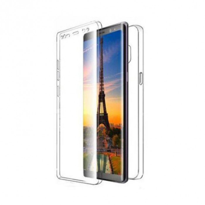 Husa Telefon Silicon+Plastic Samsung Galaxy Note 9 n960 Acryl 360 Fata+Spate Clear