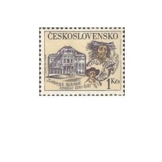 Cehoslovacia 1980 - 60 de ani teatrul din Bratislava, neuzata