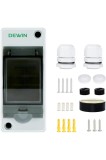 Cutie de protecție pentru distribuție, cutie de siguranțe impermeabilă IP65 pentru exterior, montată pe suprafață, mică
