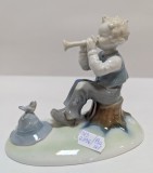 Bibelou portelan Germania - Baietel cantand la zurna