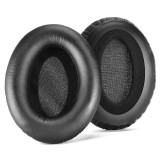 Set 2 bureti TXE pentru casti Sennheiser HD280 Pro, HD280, HD281, HMD280, HMD281, Negru, Piele ecologica creponata , Spuma cu memorie