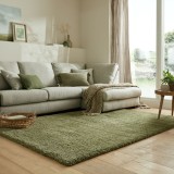 Cumpara ieftin Covor Feather Soft Verde Olive 160X230 cm, Flair Rugs