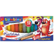 Plastilina 12 culori Moje Bambino