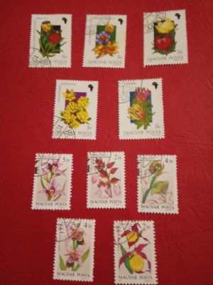 UNGARIA, FLORA - SERII ȘTAMPILATE foto