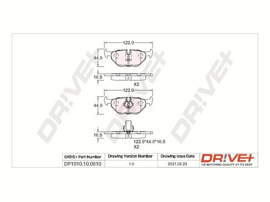 Dr!ve+ DP1010.10.0810 set placute frana disc