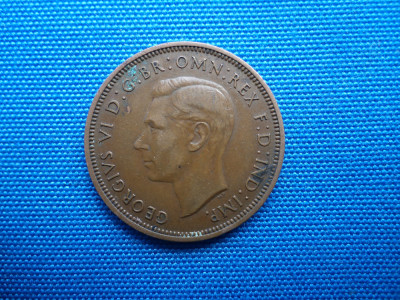 HALF PENNY 1937 GEORGIUS VI /ANGLIA foto