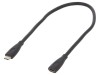 Cablu USB-C la USB-C Akyga 0.3m, USB 3.2, Negru, Nichelat