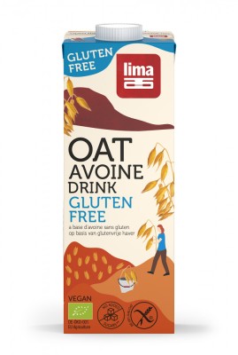 Bautura vegetala de ovaz fara gluten eco 1L Lima foto
