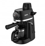 Espressor de cafea Zass ZEM 07 Negru, 800W, presiune 3,5 bari, 240ml, 2-4 cesti - RESIGILAT