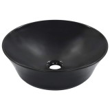 Cumpara ieftin Chiuveta de baie, negru, 41x12,5 cm, ceramica