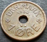 Cumpara ieftin Moneda istorica 1 ORE - DANEMARCA, anul 1930 * cod 2209, Europa