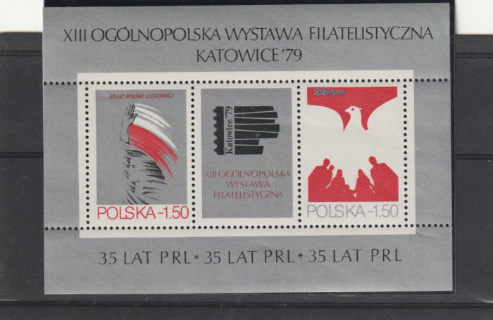 Expozitie filatelica Katowicw 79 ,Polonia.