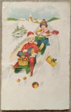 Felicitare sarbatori de iarna, 1928