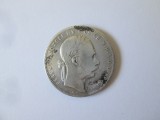 An rar! Ungaria 1 Forint 1880 K.B. argint 900, Europa