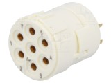 Conector M23 7-PIN Mamă Lipire 300V 20A