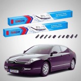 Cumpara ieftin Ștergătoare Citro&euml;n C6 TD Sedan 2005-2012 | Set Față Flat Premium &ndash; TeamCar&reg;