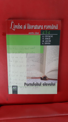 LIMBA SI LITERATURA ROMANA CLASA A X A COSTACHE IONITA, LASCAR, SAVOIU foto