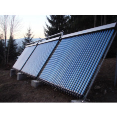 Panou colector solar presurizat cu tuburi vidate Heat Pipe Fornello 20 tuburi, destinat producerii de apa calda menajera, montaj pe acoperis inclinat