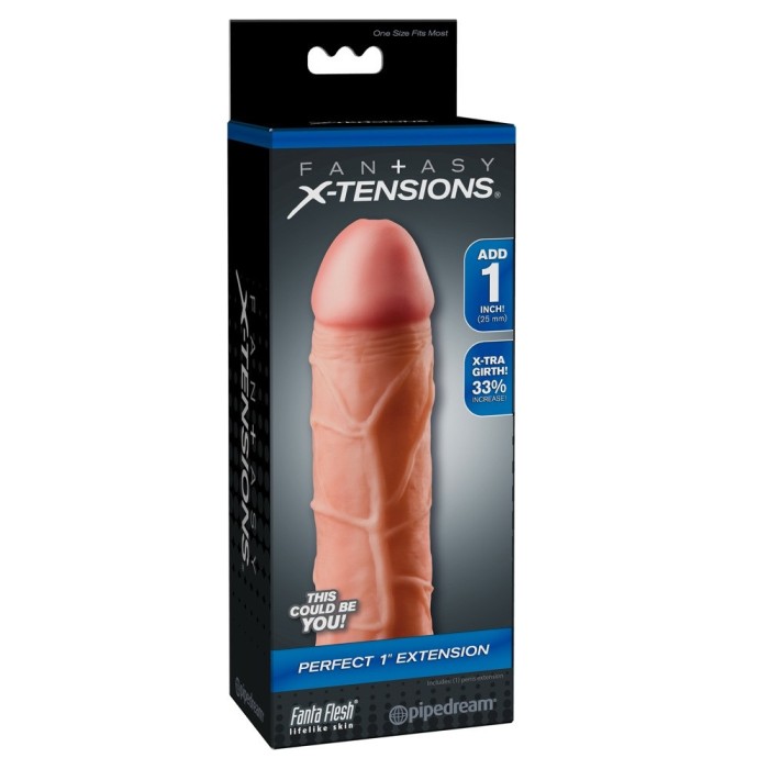 +33% Fetish Fantasy X-Tensions Perfect 1&quot; Extension Prelungitor Penis#
