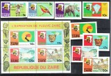ZAIR 1979 FAUNA ANIMALE SALBATICE EXPEDITII SERIA NEDANTELATA, Nestampilat