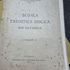 SCOALA EXEGETICA BIBLICA DIN ANTIOHIA-PREOT DR. MIHAIL BULACU