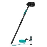 Perie de spalat telescopica 4,6 M, furtun 6 M, dozator sapun, pentru panouri fotovoltaice, geamuri, fatade, si alte suprafete