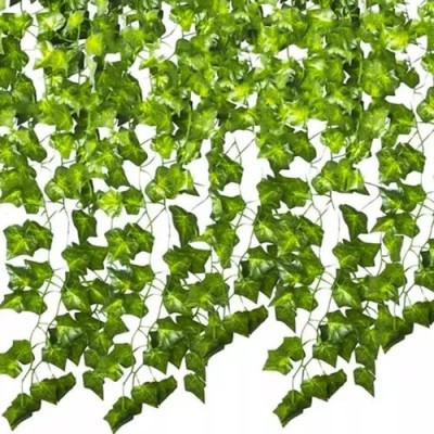 Ghirlanda decorativa iedera artificiala, 3 siruri, lungime 6,3 metri, verde foto