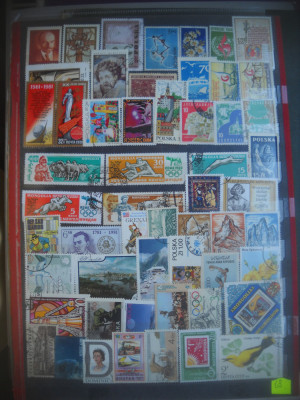 HOPCT LOT NR 51 MONGOLIA,POLONIA,SAN MARINO,IUGOSLAVIA,-ETC-94 TIMBRE STAMPILATE foto