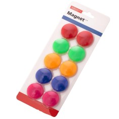Magneti pentru tabla magnetica flipchart, 10 bucati, 20mm, multicolor Household NewTrend