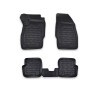 Covorase Auto Tip Tavita Cauciuc Opel Corsa D 2006-2019 ALM, Negre, Fata+Spate, Fixare Podea