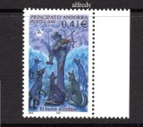 ANDORRA-Franta 2002, Fauna, Legende, serie neuzata, MNH