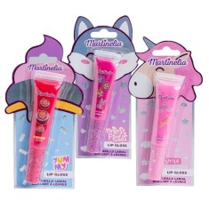 Set 3 bucati gloss de buze pentru fetite Juicy World, Martinelia 35076, 21ml
