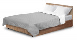 Ultrasonic cuvertură de pat matlasată 200x220 cm gri și alb