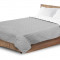 Ultrasonic cuvertură de pat matlasată 220x240 cm gri și alb