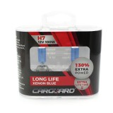 Set de 2 becuri Halogen H7, 100W +130% Intensitate - LONG LIFE - CARGUARD