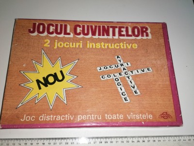 JOC VECHI ROMANESC - JOCUL CUVINTELOR - 2 JOCURI INSTRUCTIVE foto